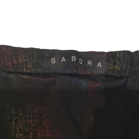 Sabora High Waist Multicolour Evening Leggings - Picture 4 of 5